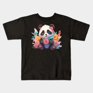 Bamboo Bliss Baby Panda Kids T-Shirt